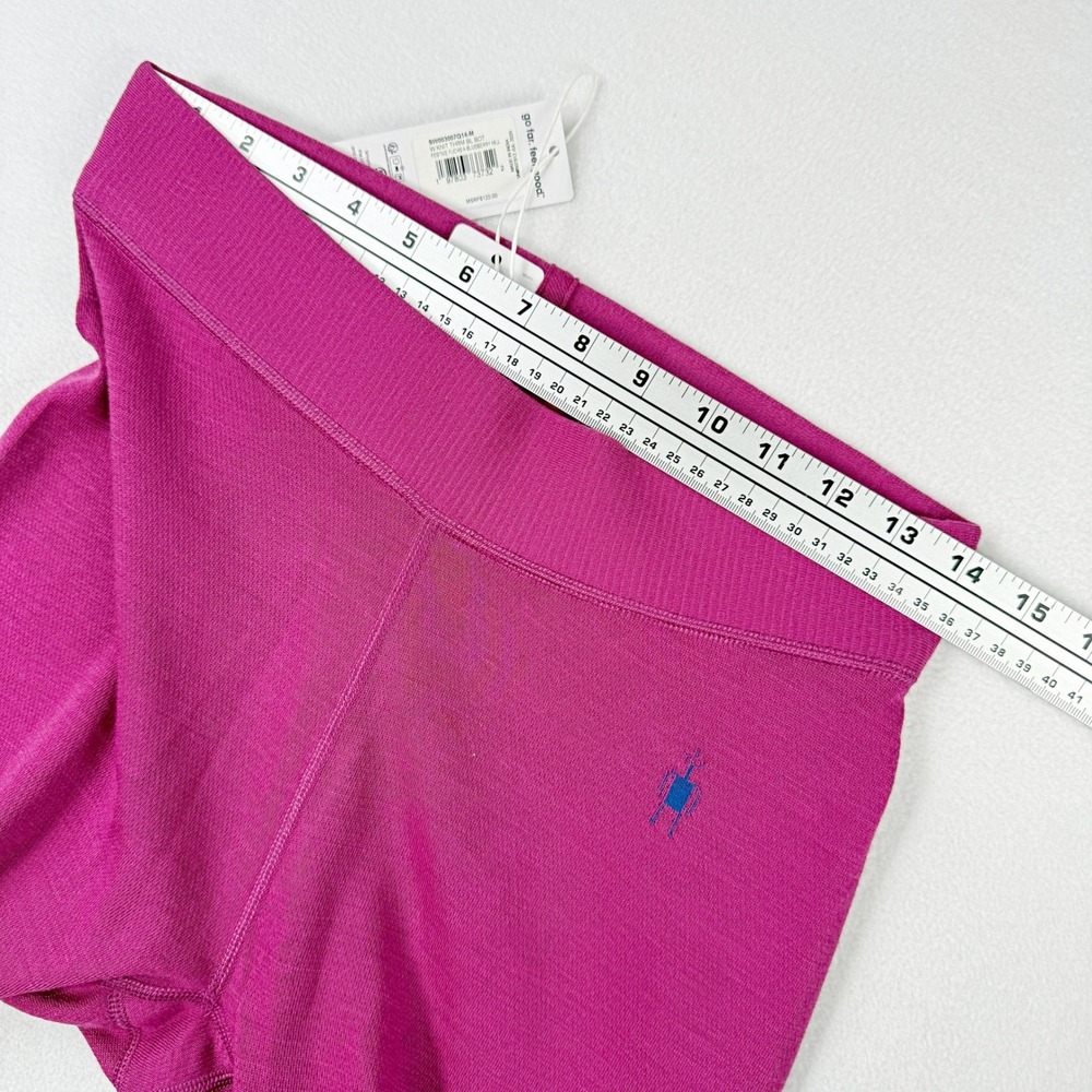 Smartwool Knit Thermal‎ Baselayer Pant Size M Womens Wool Blend Fuschia Pink NEW - Picture 10 of 13